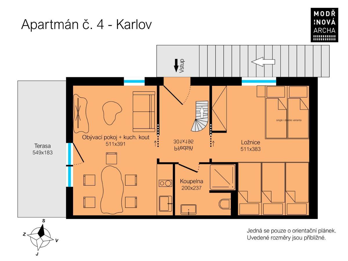 Apartmany Modrinova Archa S Privatni Saunou Vaclavov u Bruntalu ภายนอก รูปภาพ
