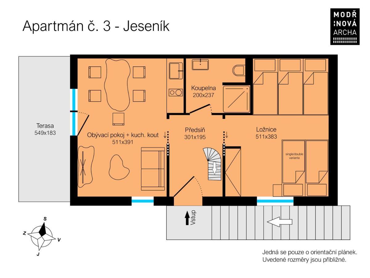Apartmany Modrinova Archa S Privatni Saunou Vaclavov u Bruntalu ภายนอก รูปภาพ