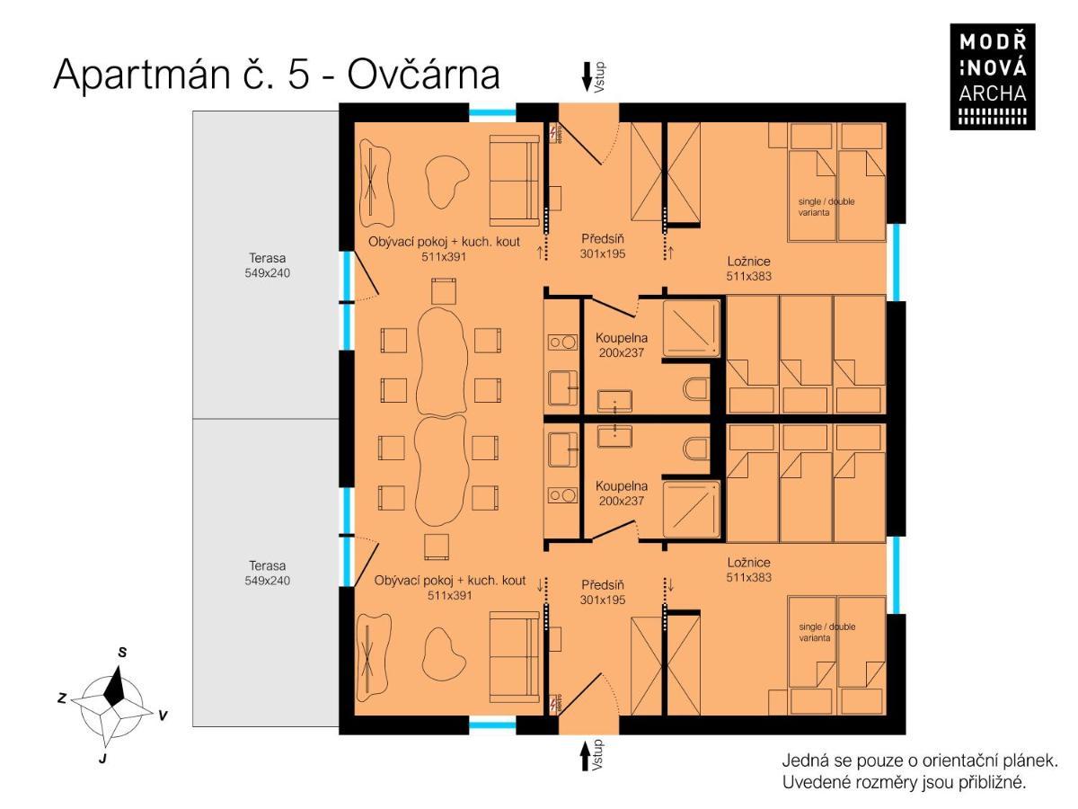 Apartmany Modrinova Archa S Privatni Saunou Vaclavov u Bruntalu ภายนอก รูปภาพ